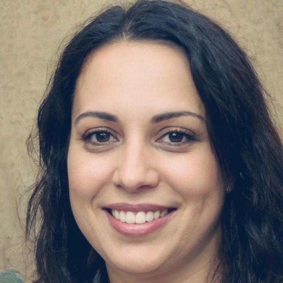 Teilnehmerin bei der Analyse